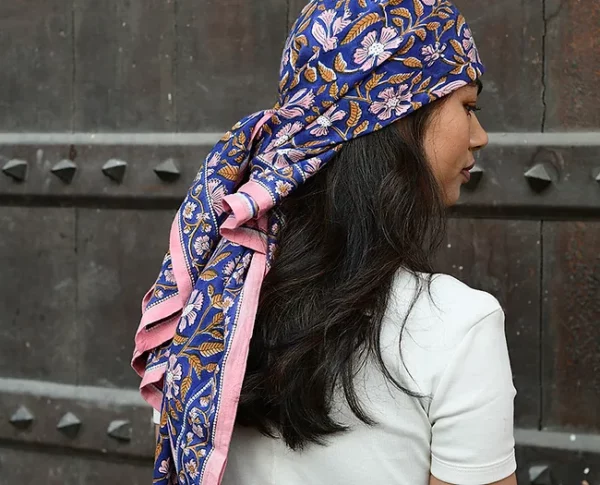 Grand foulard - 115 cobalt – Image 2