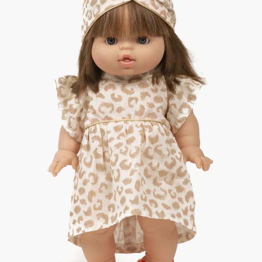 minikane-dressing-poupees-gordis-robe-daisy-et-son-headband-croise-en-coton-feline-avec-passepoil-lurex-dore